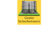 Flat to the ground Trampolin Rechteck Capital Play 305 x 183 Grün
