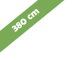 Trampolin Winter Abdeckplane Pro für 380 cm Grün